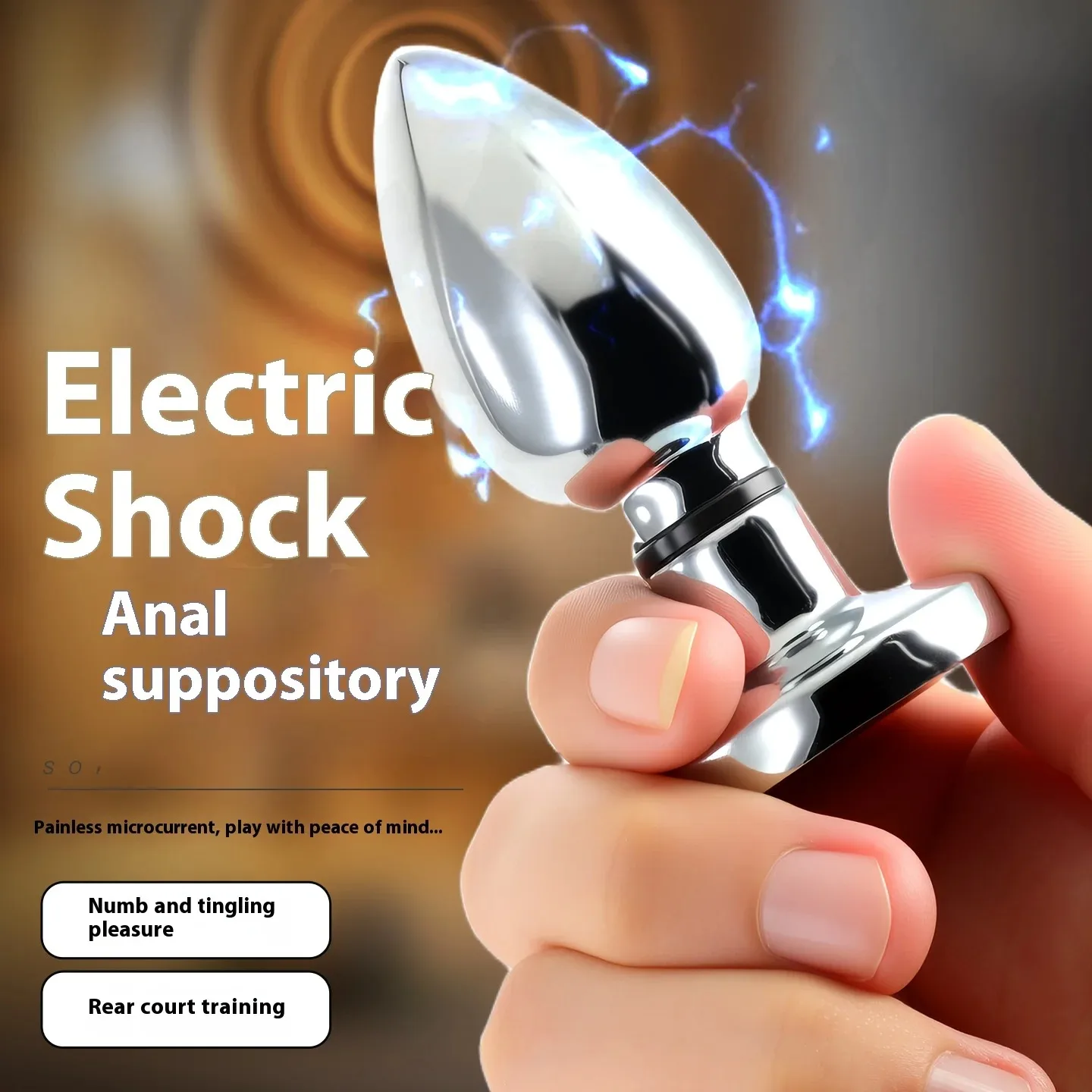 Electroshock Anal Vibrator Microcurrent Stimulation Remote Vibrating Butt Plug Prostate Massager Adult Women Men Anal Sex Toys view 2