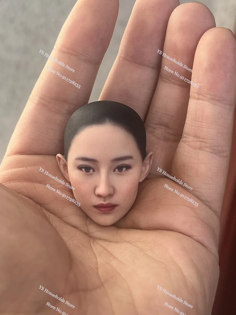 1/6 Little Dragon Girl Ancient Style Crystal Liu Beauty Head Sculpt Model Toys Accessory For 12inches Action Figure Body Decors
