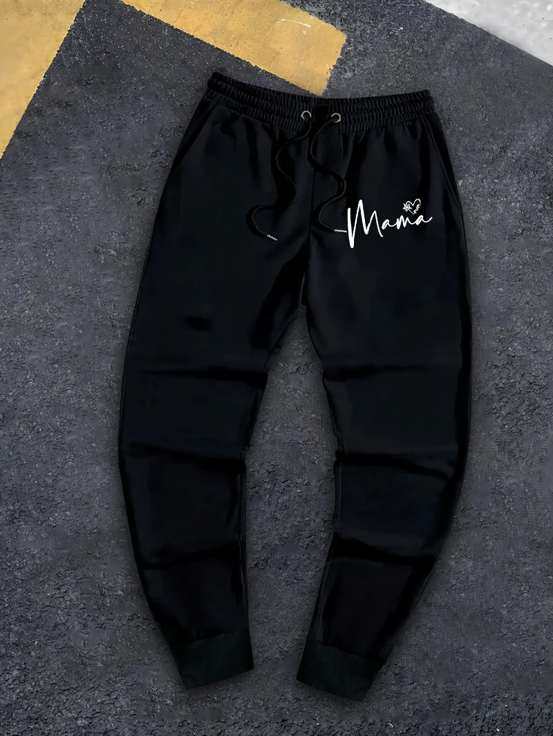 

2025 Autumn and Winter Mens Punk Street Style Waist Tied Sweatpants Loose Fit High-end Luxury Is for Both Men and Women Gym