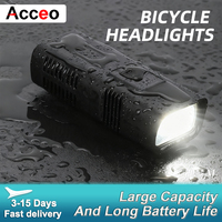 1200mAh Powerful Bike Light USB Rechargeable Waterproof Bicycle Headlight High Low Beam for Mountain Cycling Night Riding Safety