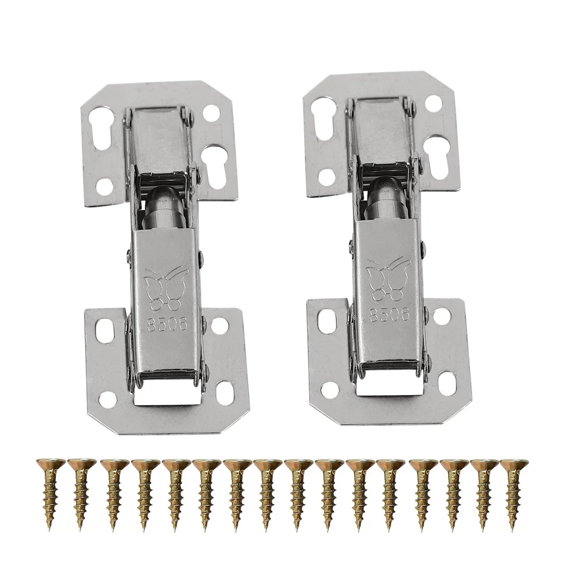 2Pcs Soft Close Kitchen Cupboard Cabinet Wardrobe 90degree Door Hinges & Screws