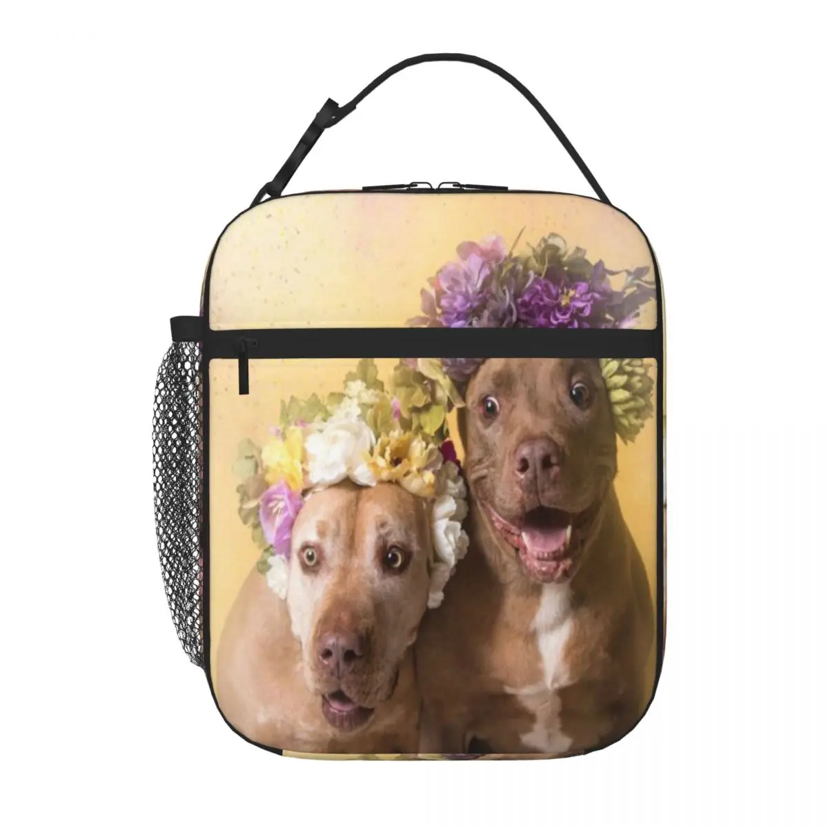 Bestselling Flower Power Indie And Choco Patchwork Insulated Lunch Bag School Break Time Thermal Tote