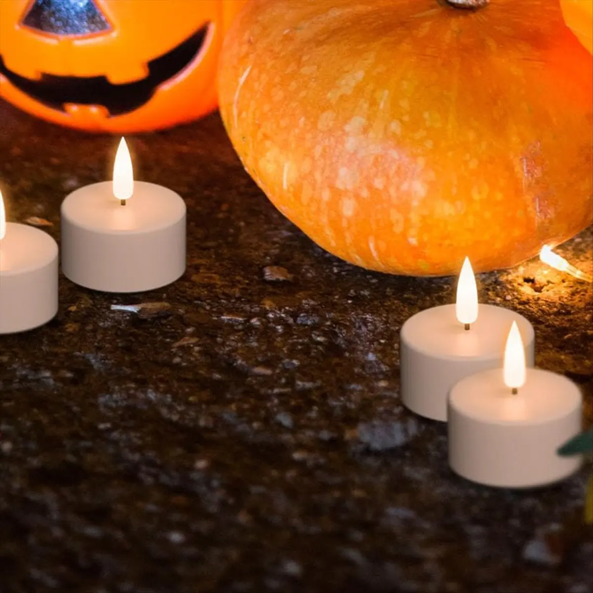 

IN Stock-Rechargeable Tea Lights Candles, 12 Pcs Rechargeable Candles with Remote Charging Base, LED Flameless Candles