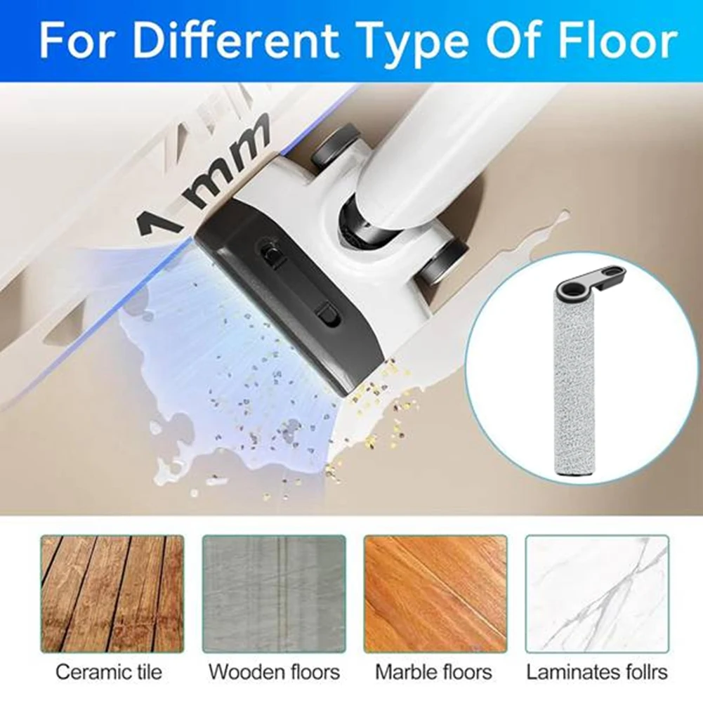 الترويج! 3 قطعة فرشاة الأسطوانة ل Roborock Flexi/Flexi Pro/A20/A20 Pro ملحقات المكنسة الكهربائية الرطبة/الجافة تنظيف فعال