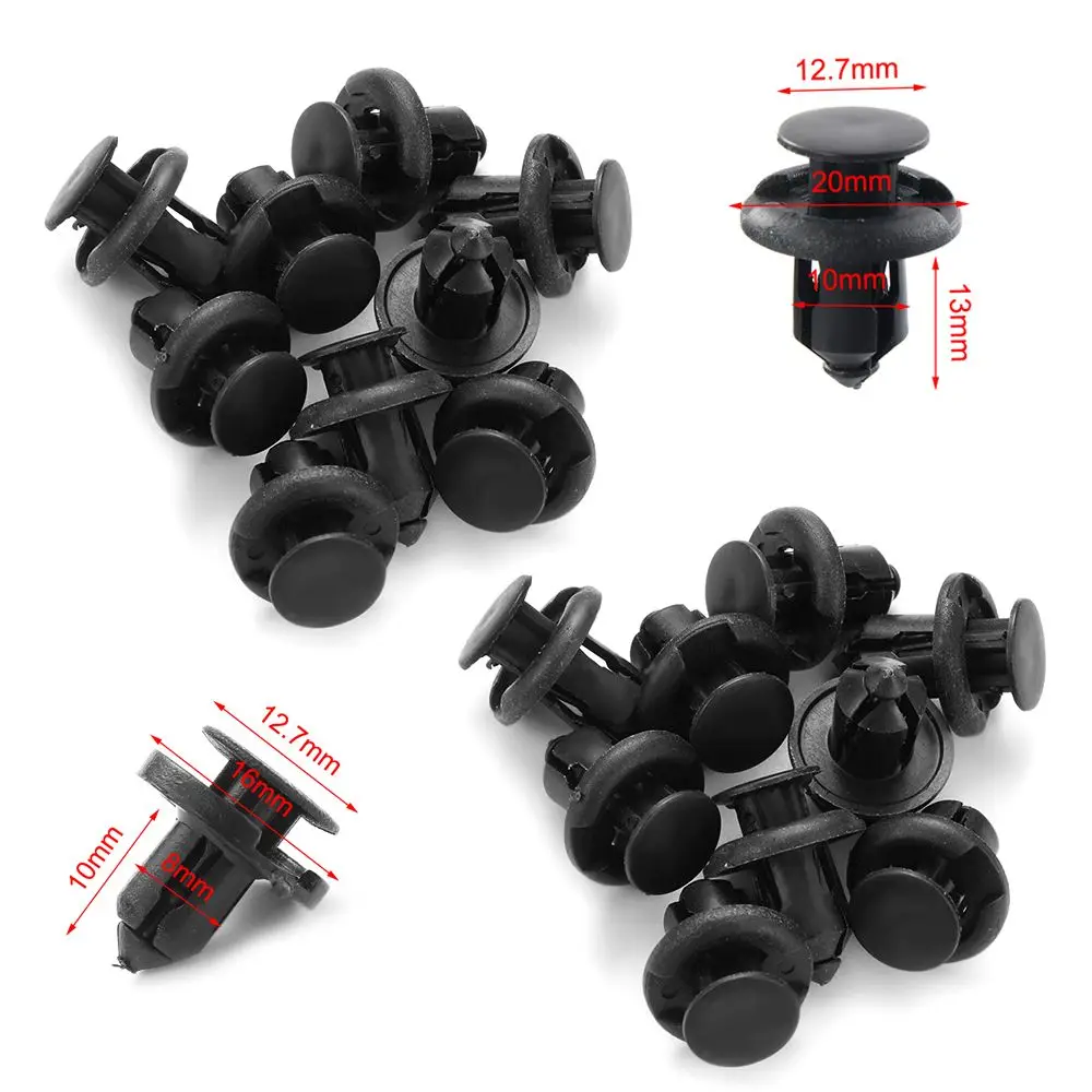 

8mm 10mm Hole Plastic Retainer Bumper Rivet Trim Clip Engine Cover Panel Clip Fasteners
