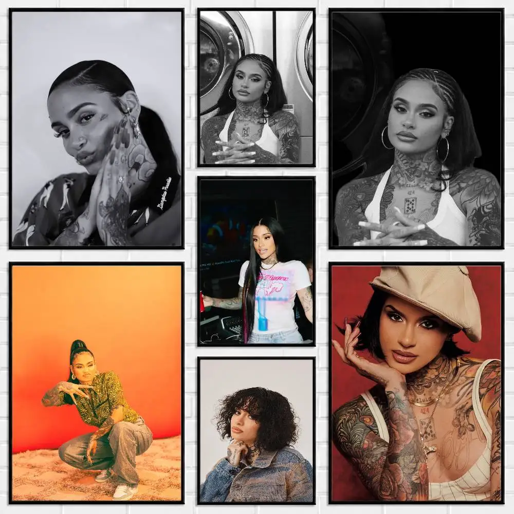 K-Kehlani Kehlani Poster Versatile HD Waterproof Wall Art Self-Adhesive Decor for Any Space Ideal Gift