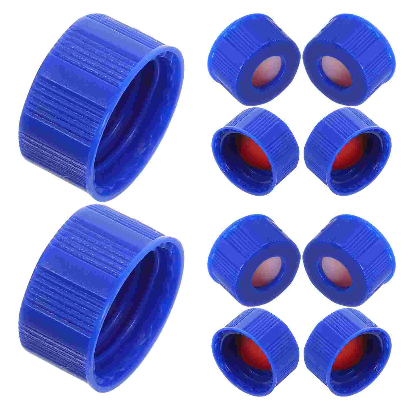 50 Pcs Injection Bottle Headspace Cap Precision Caps Covers Replacement Bulk Blue