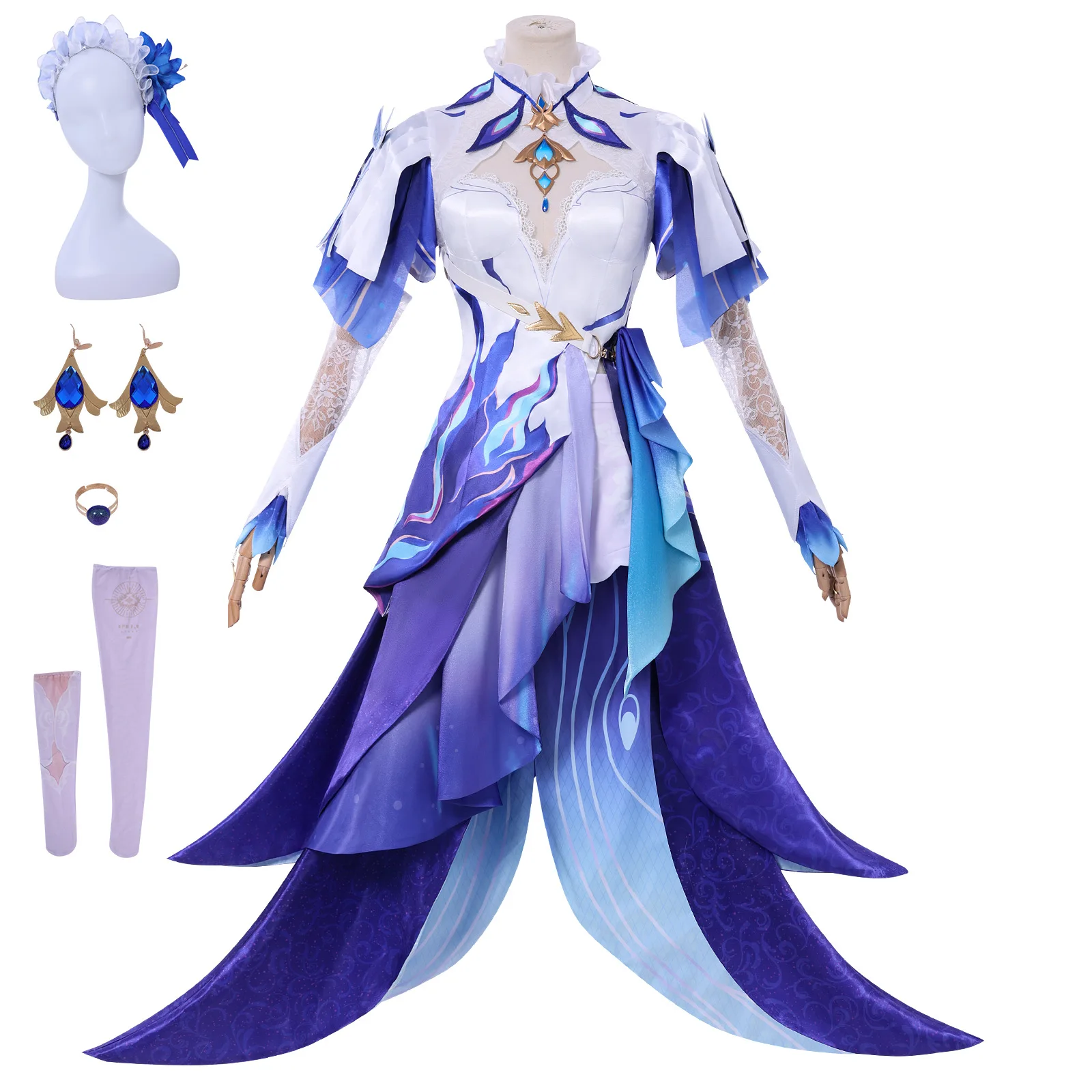 

1-Pc Uniform Anime Cosplay Set - for Comic Con, Festivals, Theme Parties, Stage Performances & Carnivals,New Mingchao