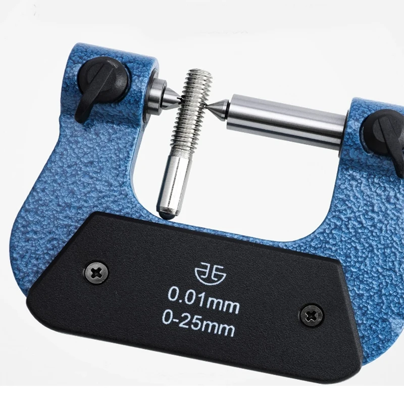 Screw Thread Micrometers 0-25mm 25-50mm 50-75mm 75-100mm thread micrometer caliper including measuring anvils