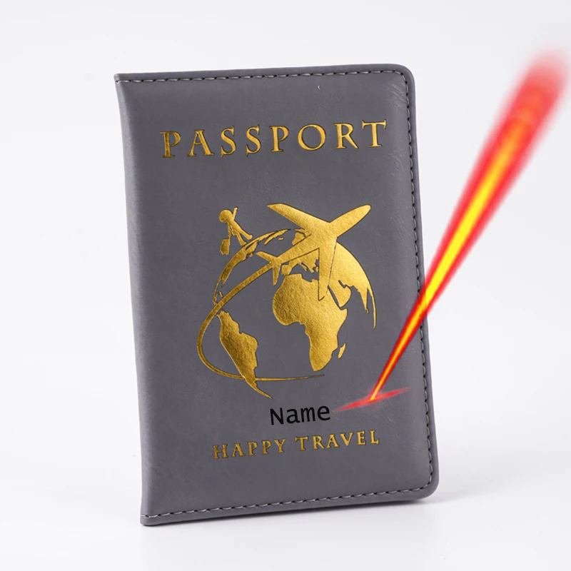 Neue Karte Reisepasshülle mit individuellem Namen, Reisepasshülle, Reisebrieftaschenhüllen für Pässe, Passeport-Personal