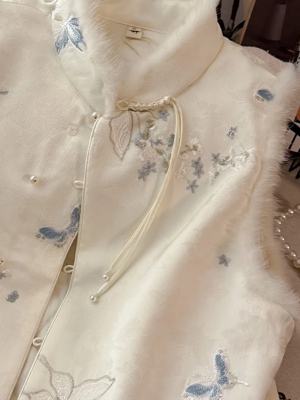 신상 중국 슬레 티엔드 베스트 코트 여성용 가을 겨울 신상 패션 워터 퍼 젊은 버전 면 따뜻한 베스트 아우터웨어