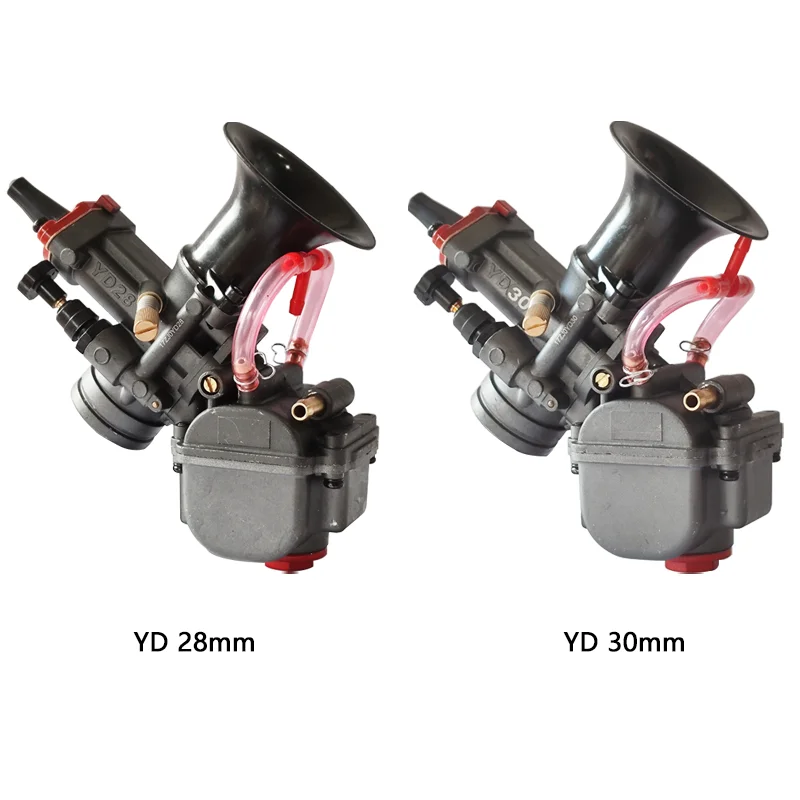 YD Motorcycle Carburetor 28 30mm Universal Racing Carburetor With Carburetor Power Up Kit For Honda Monkey Atv Quad Go Kart Carb