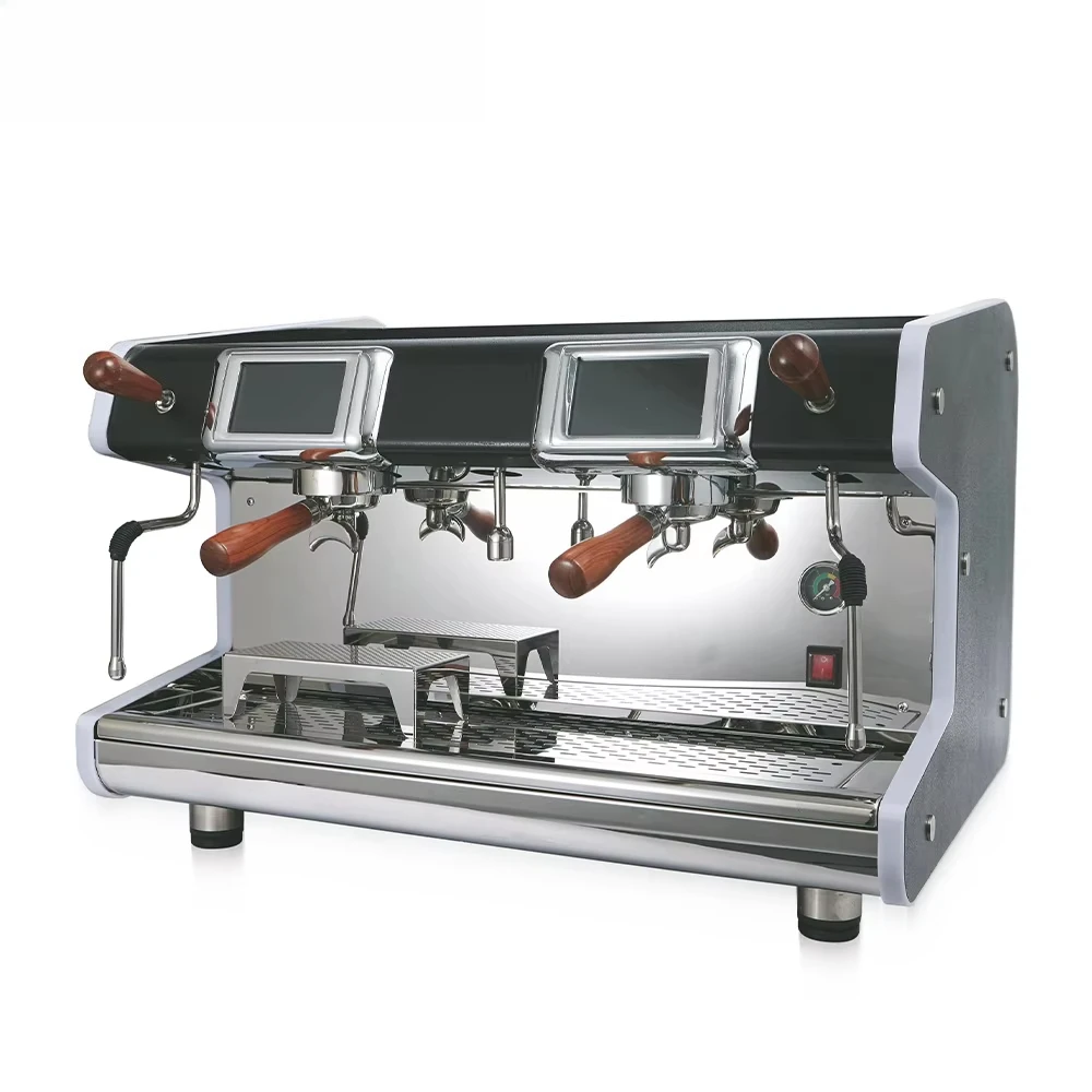 Semi-automatic Coffee Maker ML-2 380V 6000W Commercial Espresso Machine with 13.5L Stainless Steel Boiler for Catering Use