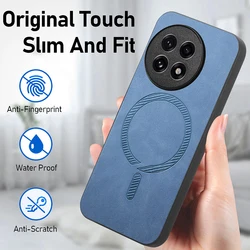 For Oneplus 13 5G Case Wireless charging Magnetic Leather Back Funda OnePlus 12R Luxury Cover One Plus ACE 3 12R 13 Shell