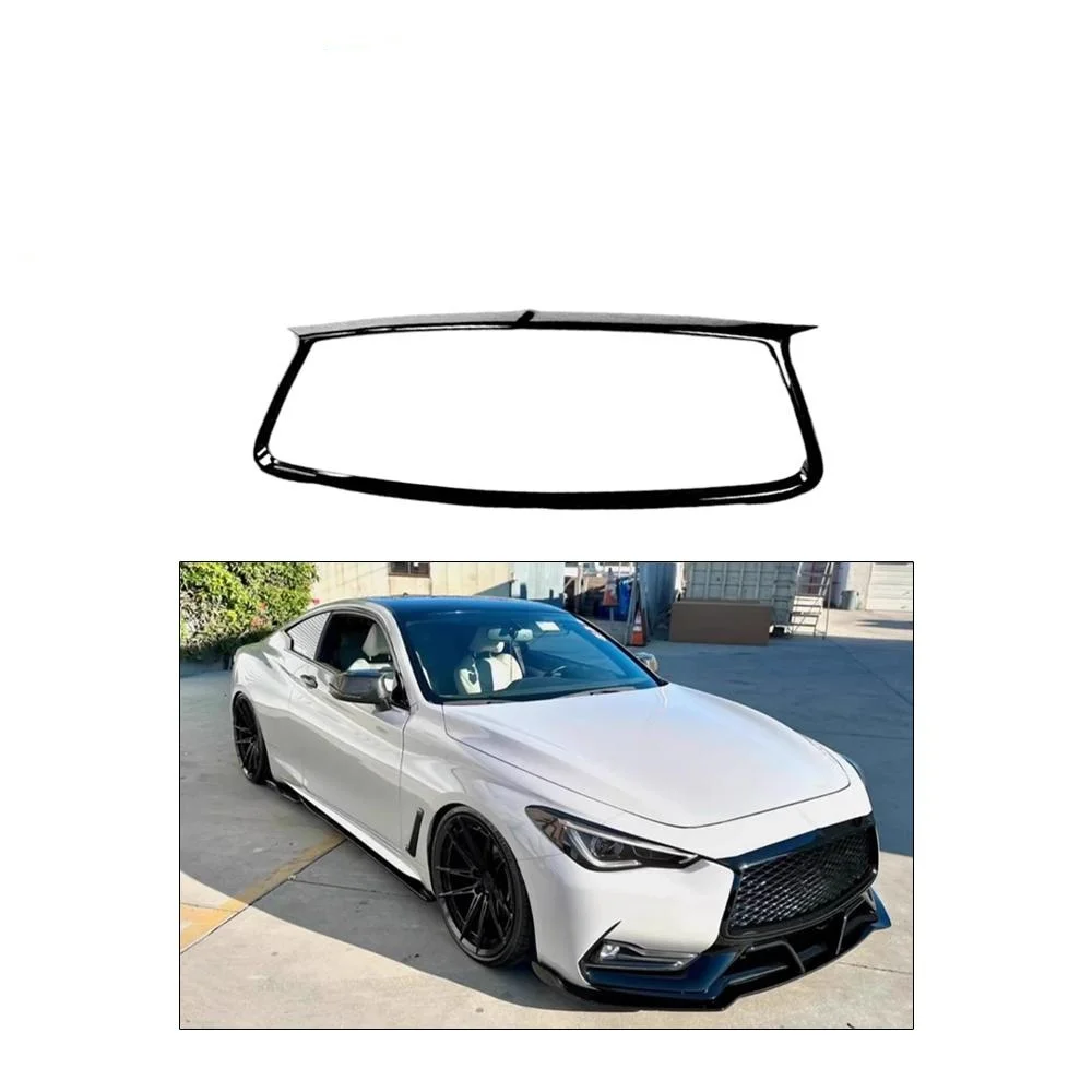 ATV&UTV2016-2022 for Infiniti Q60 Gloss Black ABS Grille Frame
