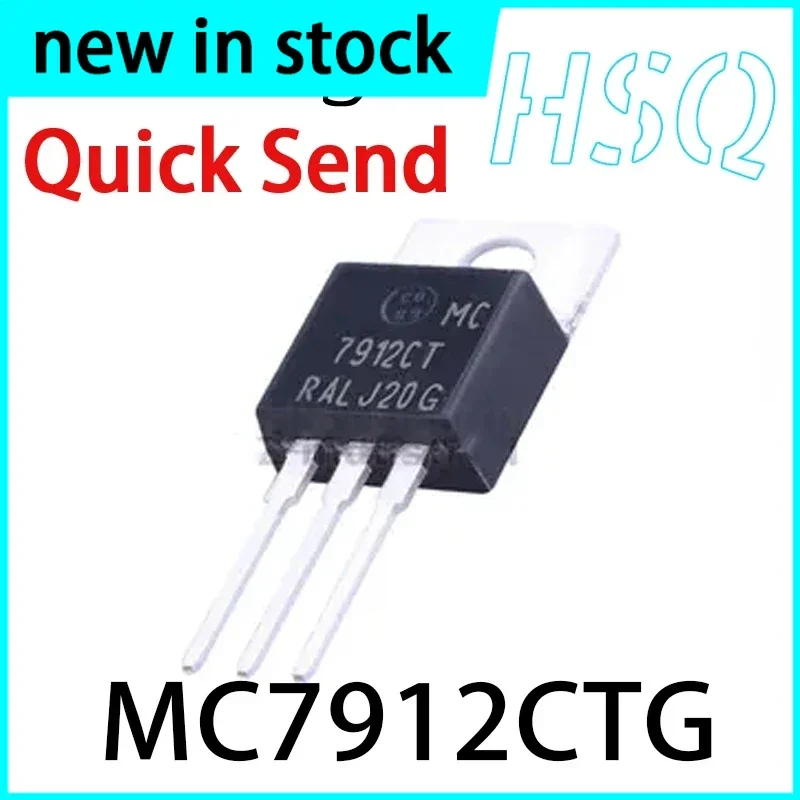 10PCS MC7912CT MC7912CTG Three Terminal Voltage Regulator Chip 12V Direct Insertion TO-220