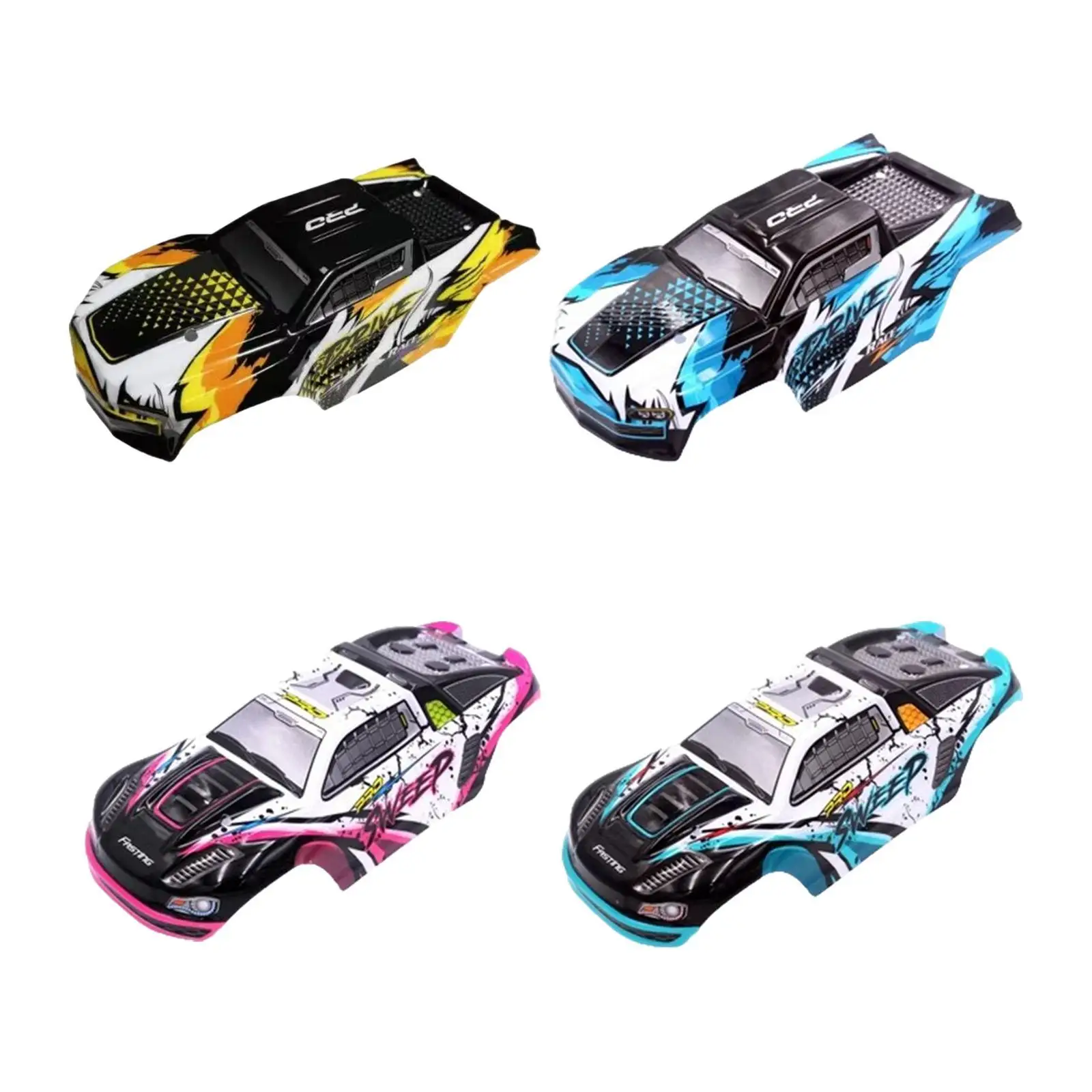 1:16 RC Body Car Shell RC Trucks Body Shell Sturdy Easy to Install Replace Update Parts Accessories for 16101 16102 Model Car