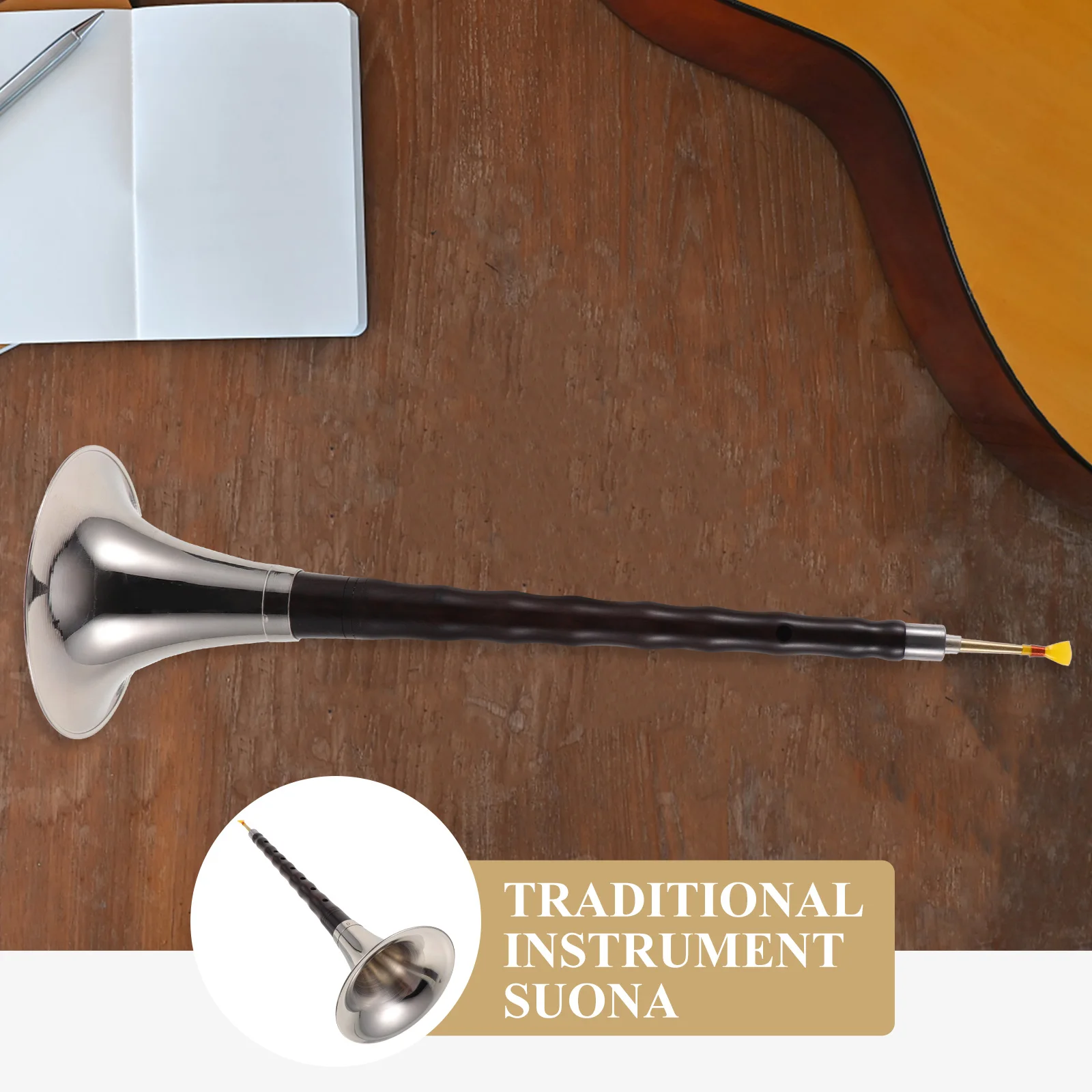 

Suona Musical Instruments for Beginners Professional National Wood Crafts Practical Premium Wind Instrument Easy to Play Durable