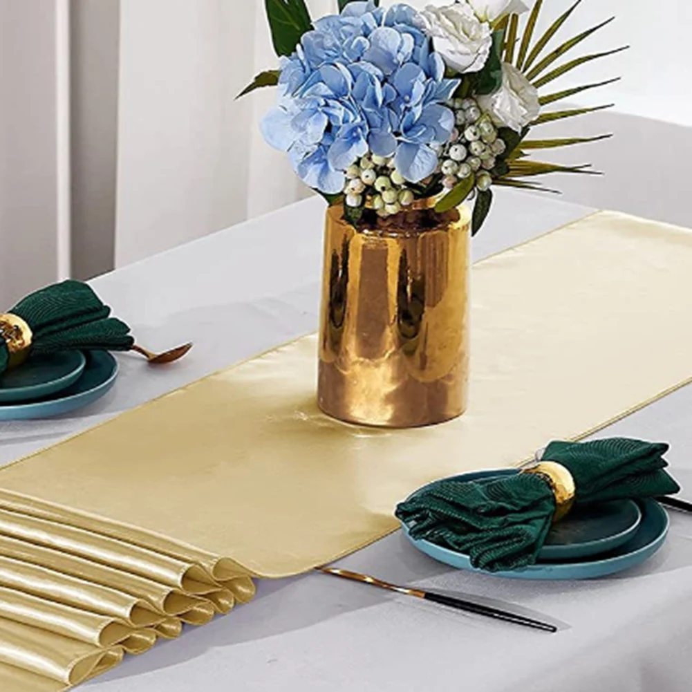 

Satin Tablecloth, Long Tablecloth For Rectangular Round Table, Smooth Tablecloth For Wedding, Birthday Partys,10Pcs-AS97