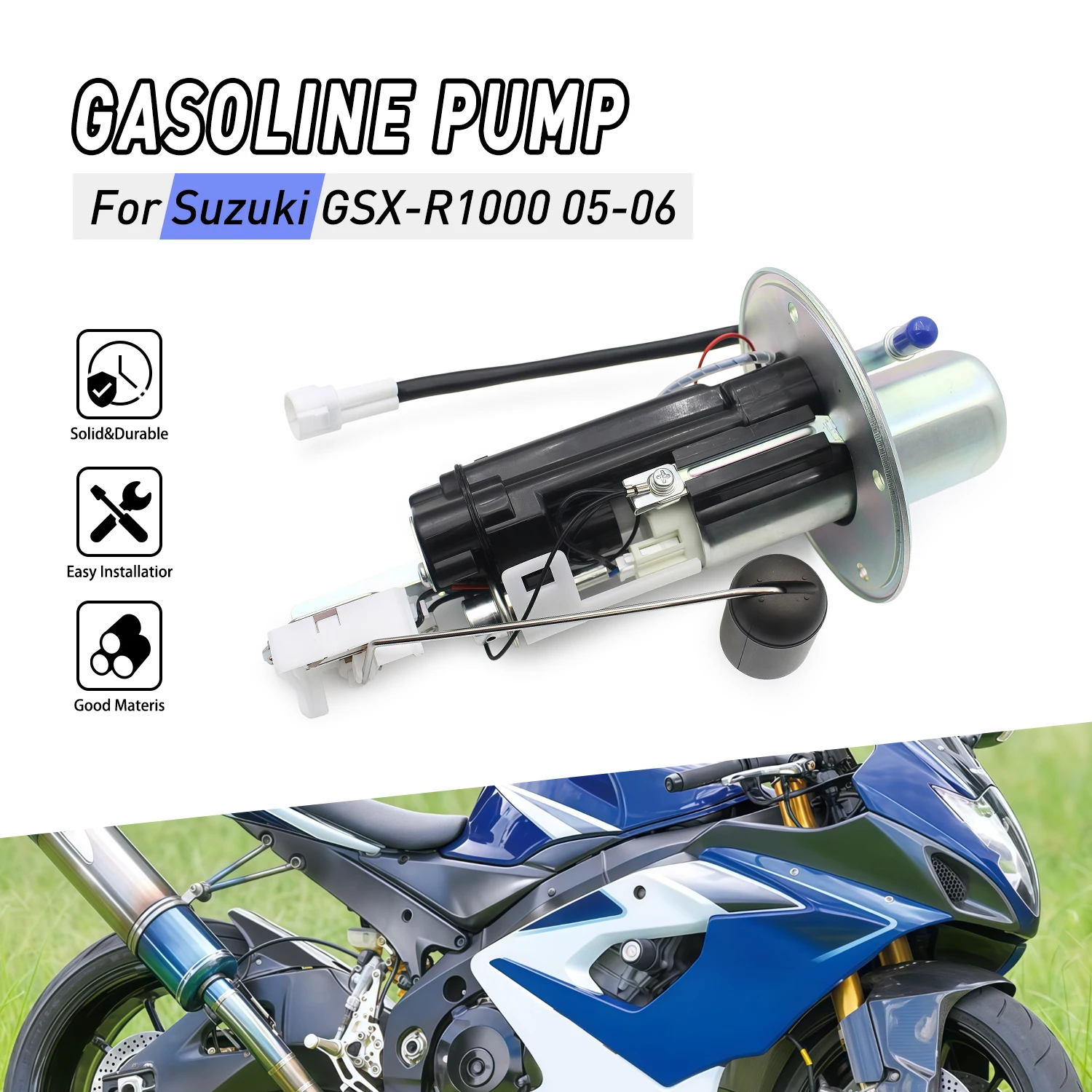 

Топливный насос в сборе для мотоцикла Suzuki GSXR1000 GSX-R1000 2005 2006 15100-41G00 UC-T30SU21