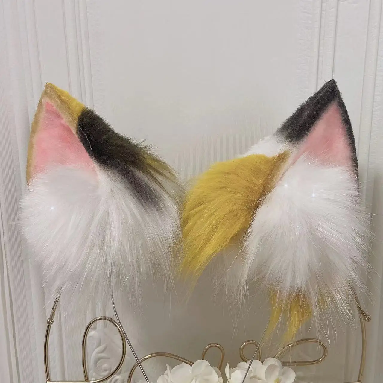 New Cosplay Japanese Lovely Lolita Ear KC Animal Tail Cat Ear Hair Hoop Clip Halloween Ornament