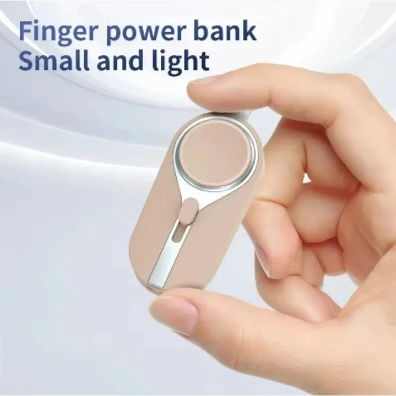 Solar Keychain Powerbank for Phone 3000 MAh Emergency Charger for IWatch Small Portable Mini Power Bank Power Station