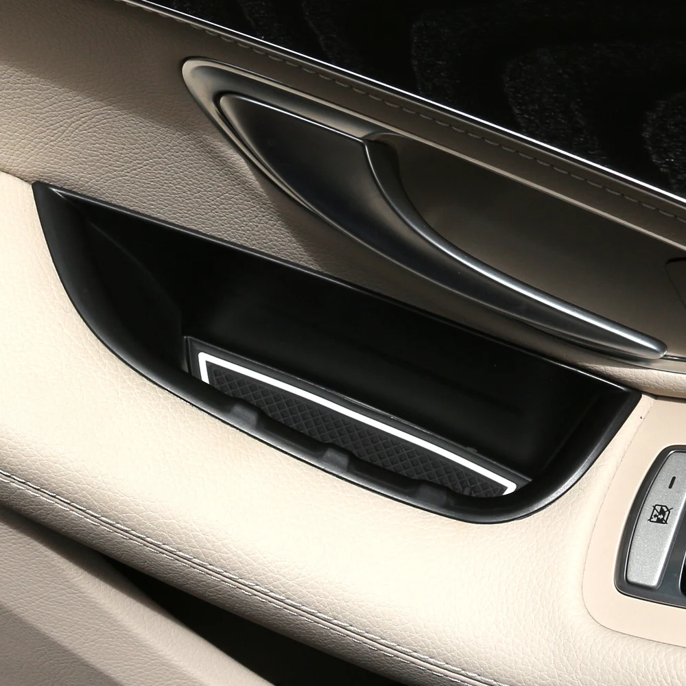 

2pcs Car Front Door Handle Storage Box Tray For Left Hand Drive For Mercedes Benz C-Class W205 GLC Class X253 2015-2018