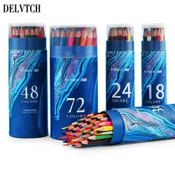 12/18/24/36/48/72 Color Set Watercolor Pencils With Brush For Artist Drawing Art Painting Sketch Graffiti Colored Wooden Hnadle