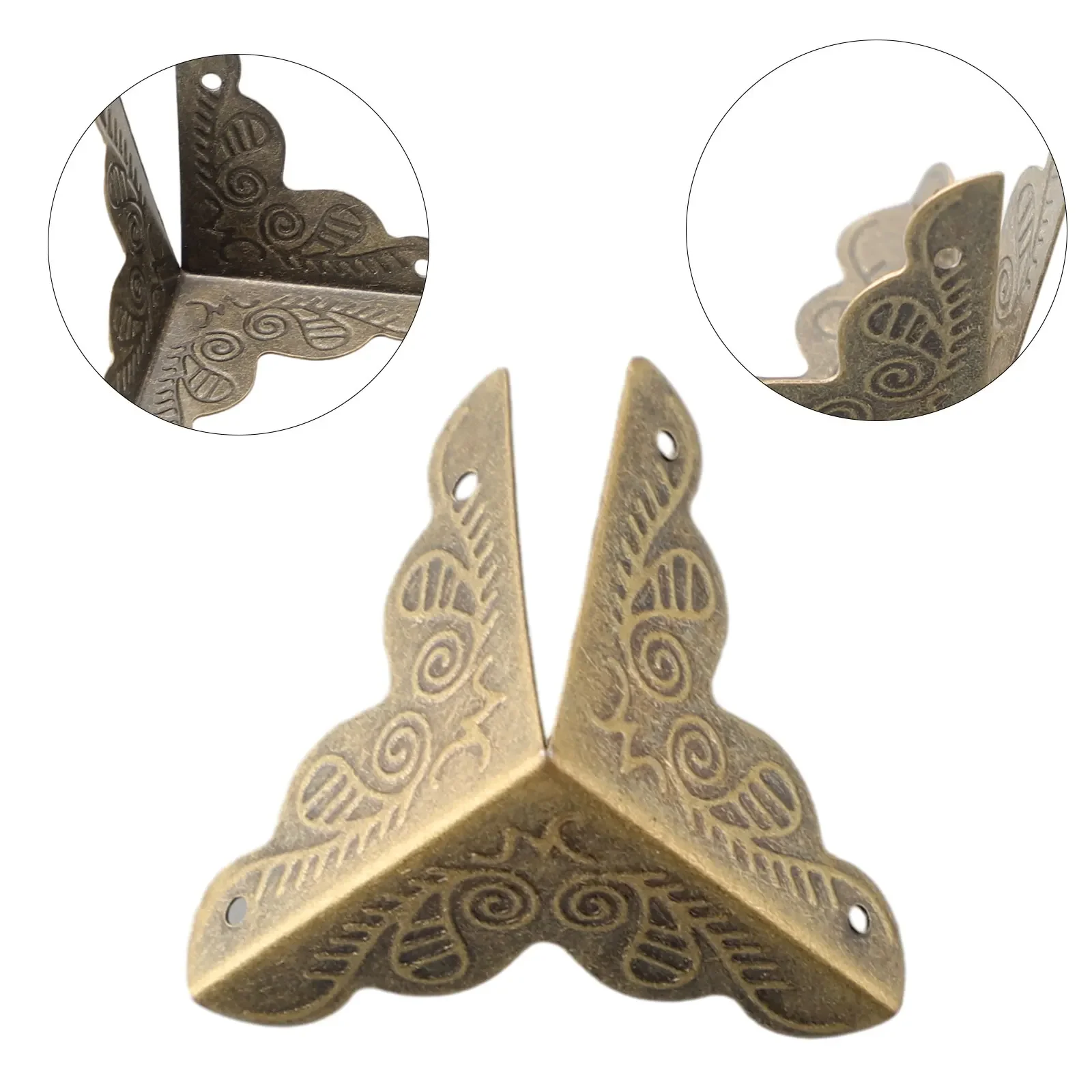 Protector Case Box Corners Brackets Furniture Home Metal With Screws 12pcs Accessories Alloy Decor Decorative Edge
