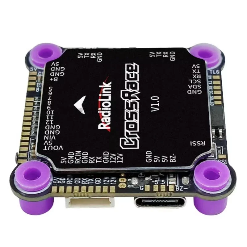 Original CrossRace Flight Controller 12CH Output OSD Integrated, Compatible 4-in-1 ESC Plug-and-play and 2-8 Axis Multirotor