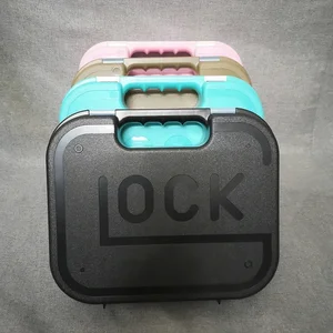 صندوق حقيبة تكتيكية لمسدس غلوك ، يد حمل آمنة ، ملحقات بندقية ، أدوات صيد ، صندوق تخزين آمن ، حقيبة صلبة محمولة أفضل 8 صناديق مبيعات للبندقية مع خزنة - رقم 1