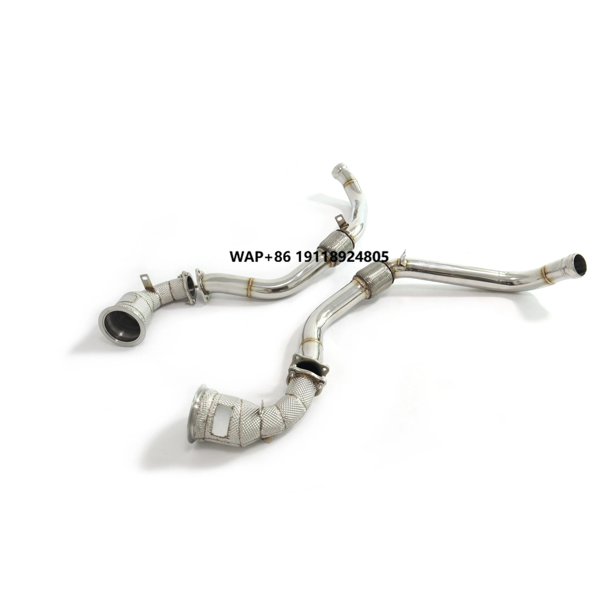 ING Stainless Steel 304 With Catalytic Downpipe for  2017+ 3.0T 2.9T Panamera 971 OPF Interface Former Tube Car Exhaust