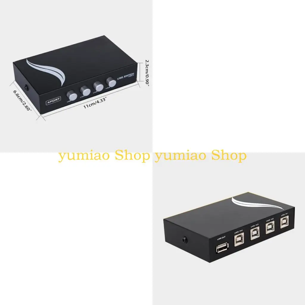 

587B USB 2.0 Selecter 4 Shareing Computer Sharing 1 USB -устройства Переключатель для принтера для клавиатуры для для