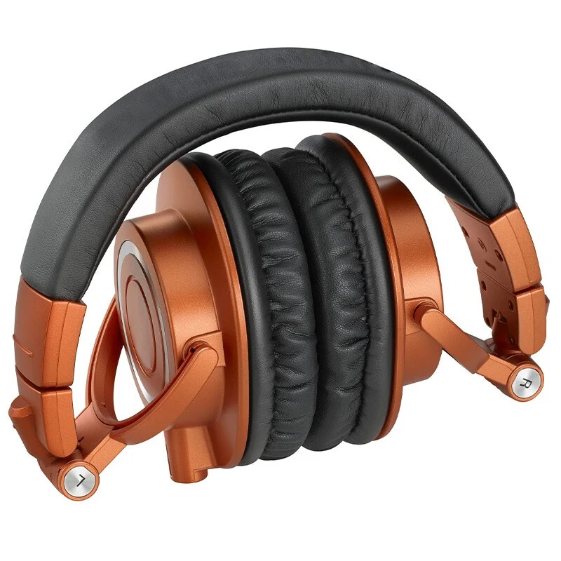 ATH-M50X سماعات رأس احترافية لمراقبة الاستوديو مع محركات مقاس 45 مم للصوت الواضح والعزل الفائق