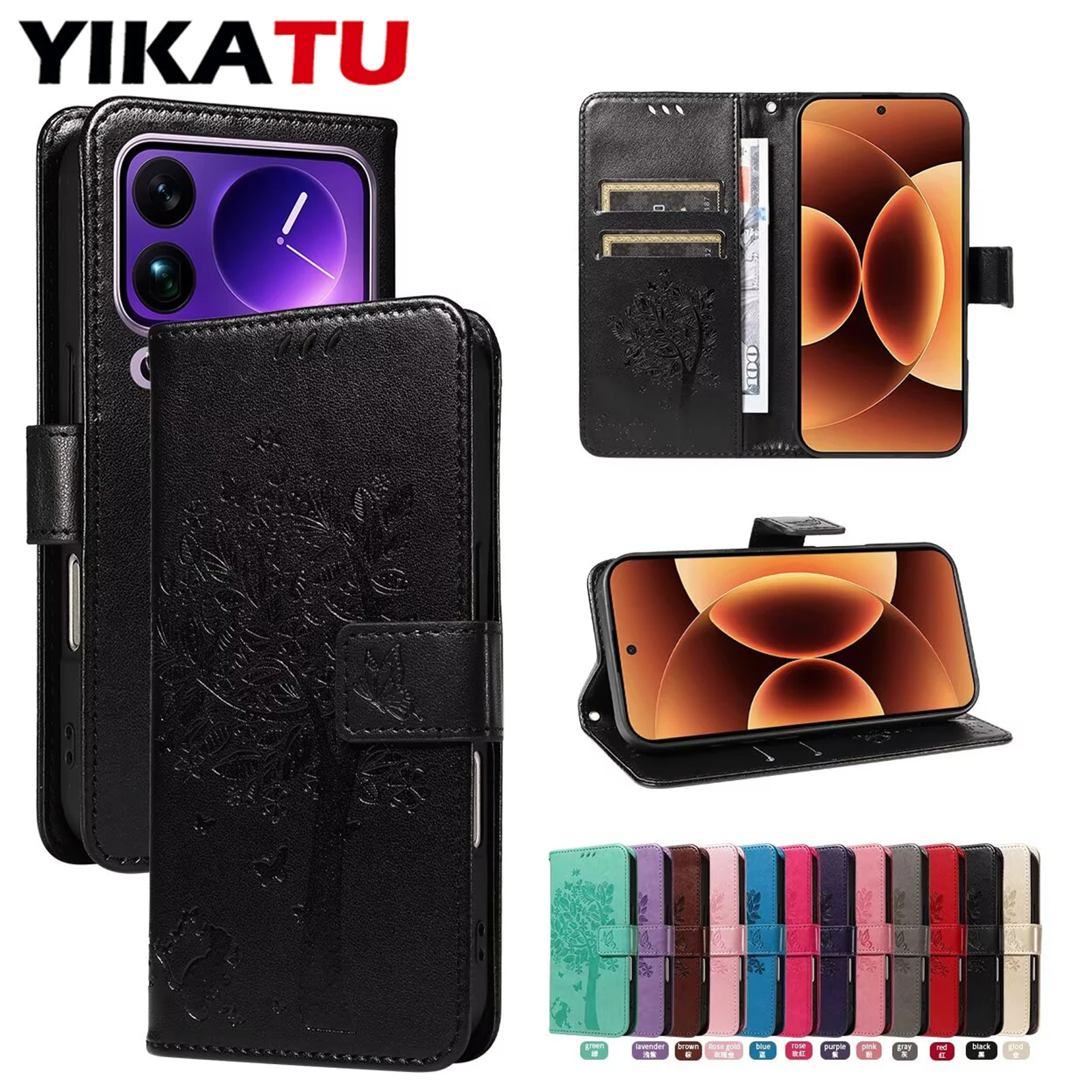 

Magnetic Multi Card Wallet Leather Case For Xiaomi Poco M7 Pro 5G M6 4G M5 M5S M4 M3 F8 Ultra F7 F6 F5 Multi-Functional Cover