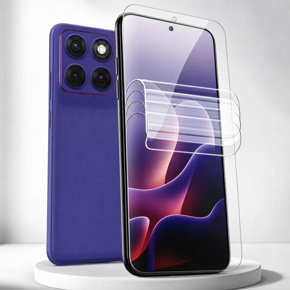 4PCS Hydrogel-Folie FÜR Motorola Edge Edge (2021) Edge (2022) Edge (2023) Displayschutzfolie FÜR Motorola Edge (2024) Edge (2025)