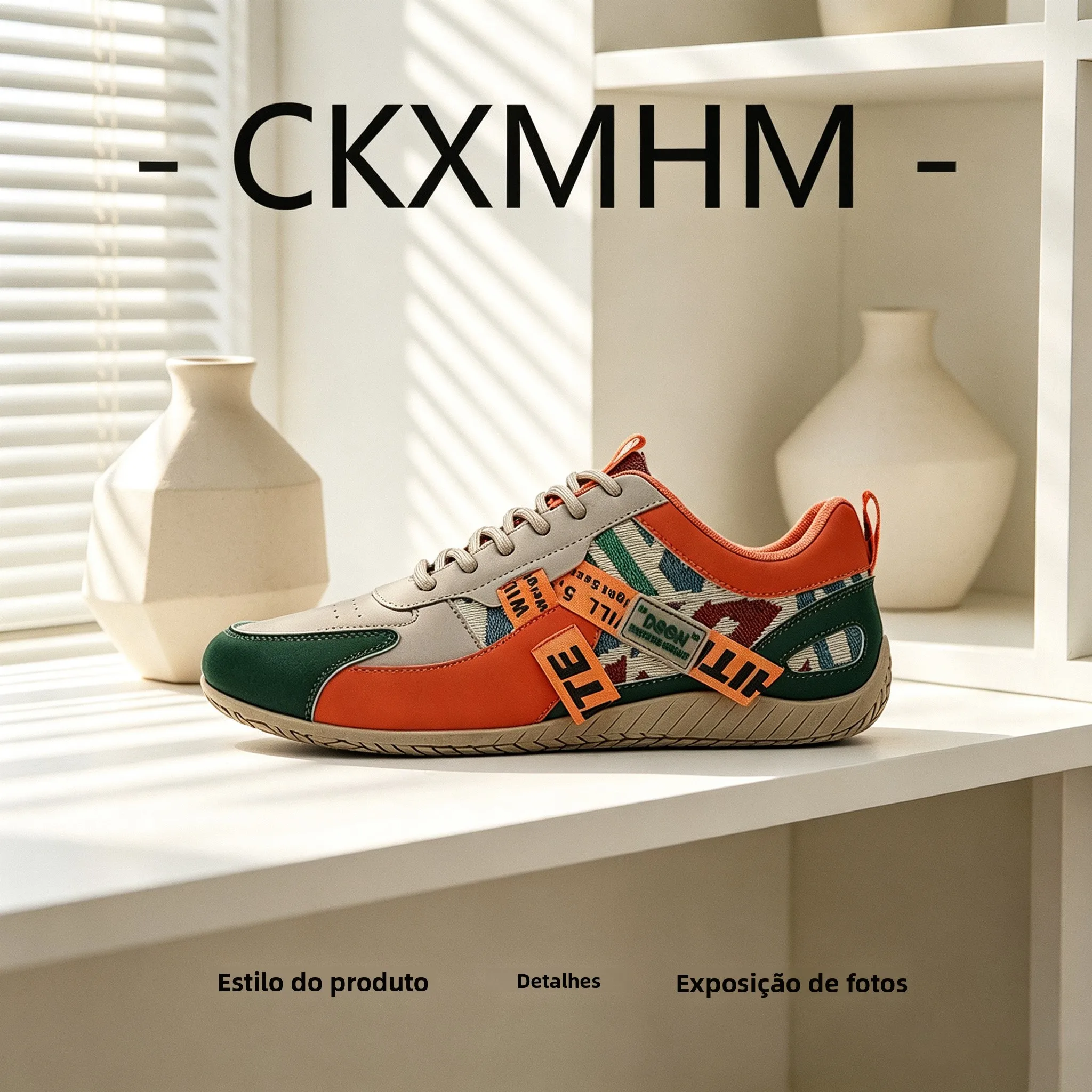 autumn-2026-men's-ethnic-style-patchwork-board-shoes-leather-decorative-strap-design-commuter-color-block-casual-sneakers