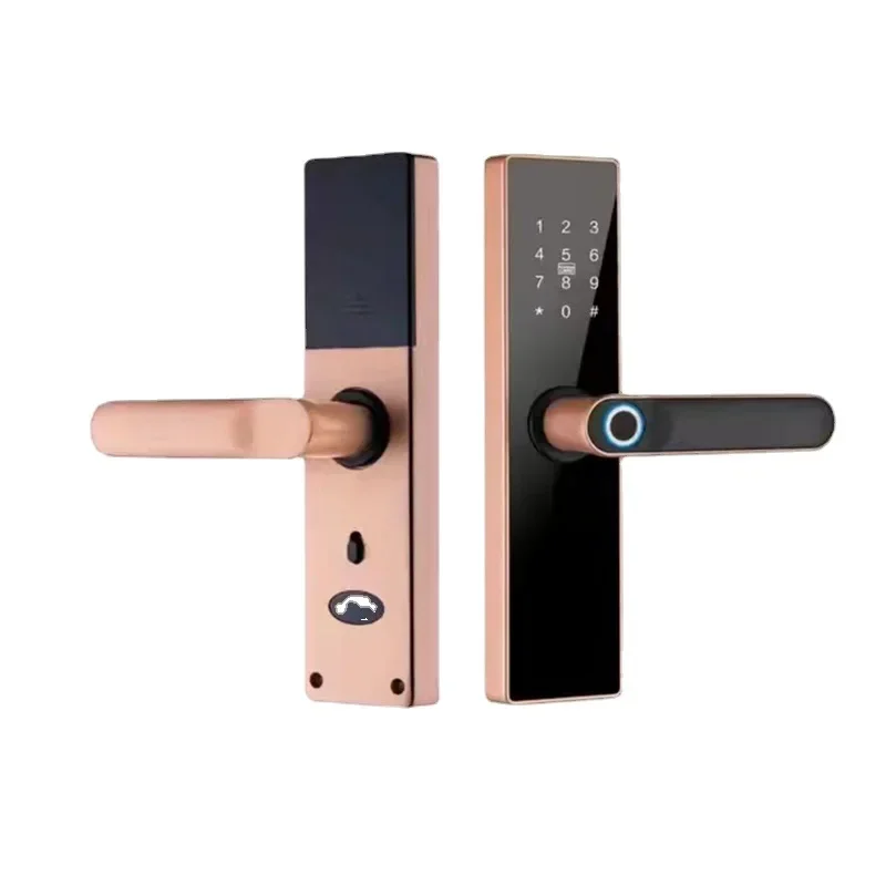 RAYKUBE Biometric Fingerprint Door Lock K7 Pro+ Smart Lock Tuya App Remote Unlocking Keyless Lock Electronic Door Lock