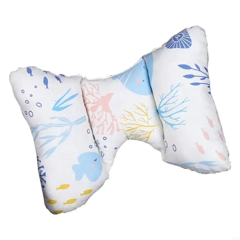 581F Portabel Bayi Bayi Dukungan Leher Bantal Lembut Breathable Untuk Penggunaan Kereta Bassinet