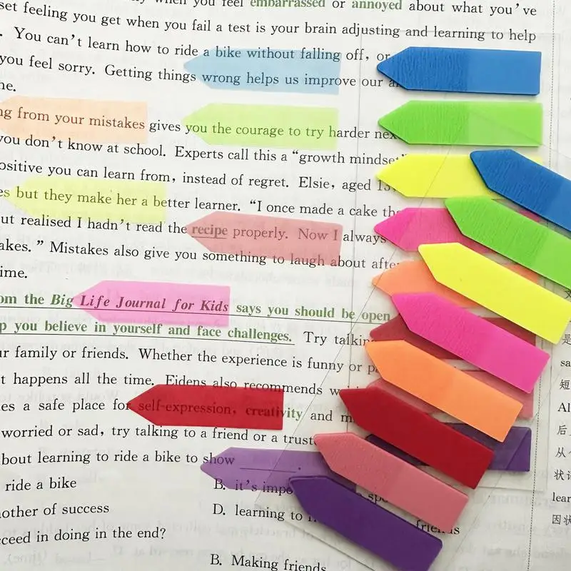 Transparent Sticky Note Index Tabs Transparent Fluorescent Index Tabs Adhesive Page Markers Page Marker Planner Stickers