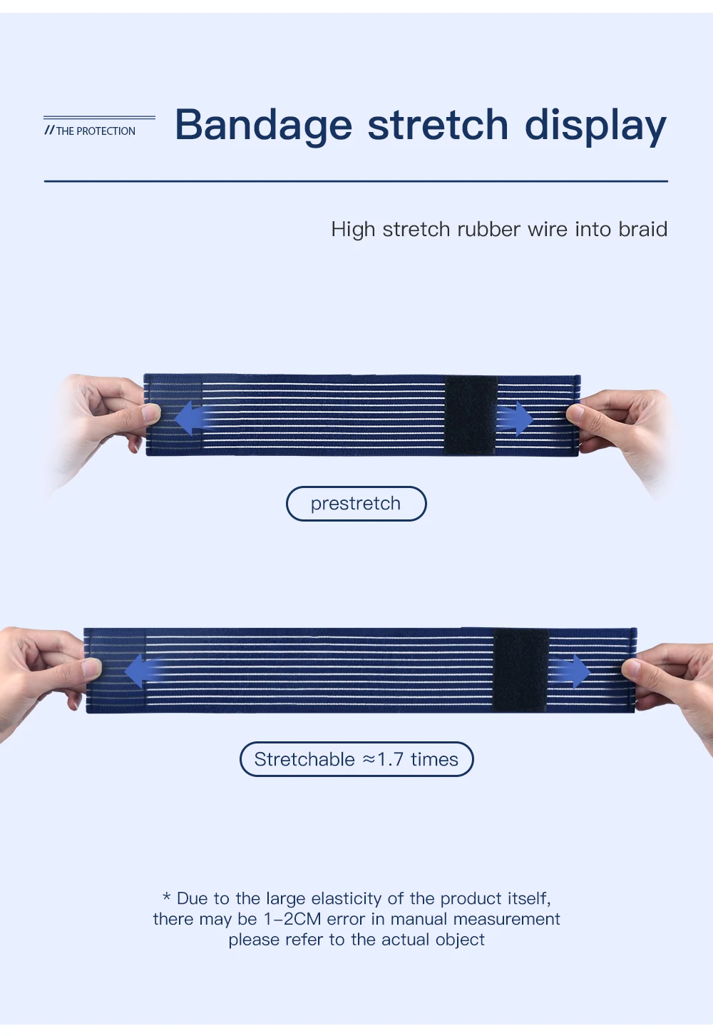 1 Stück Kompressionsbandage Knöchel Sport Ellbogenschutz Polster Wickel Stütze Knöchelbandage Kniepolster – Detail 5
