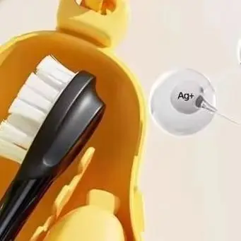 

Защитный чехол для головки зубной щетки типа «банан» с отделением для зубной пасты, зажим для пыли, портативный дорожный ящик для хранения