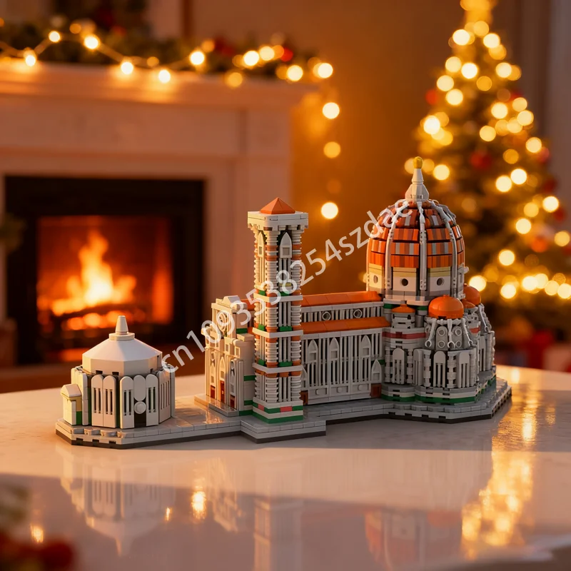 

2013pcs MOC Cathedral Florence 1 Architectureed Model Building Blocks Construction DIY Christmas Gift Idea Kids Toy Birthday