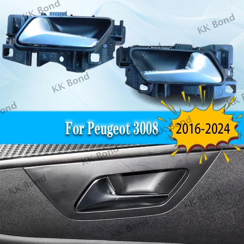

1PC New Car Front Rear Door Inner Handle 98000001VV 98000000VV For Peugeot 3008 2016-2024 9806745577 9806745677 98242675VV