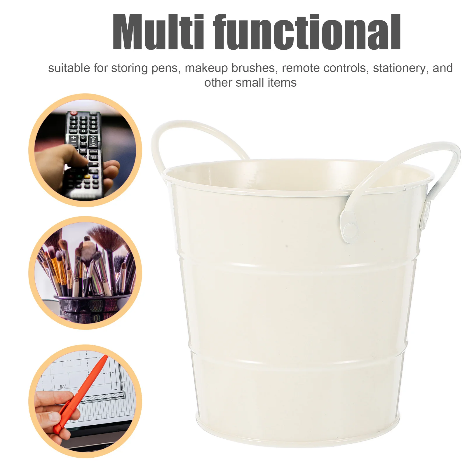 سطح المكتب تخزين دلو سلة المهملات المعدنية لمكتب المنزل المدرسة متعددة الوظائف سلة النفايات الحديدية سلة المهملات الصغيرة ورقة المنظم