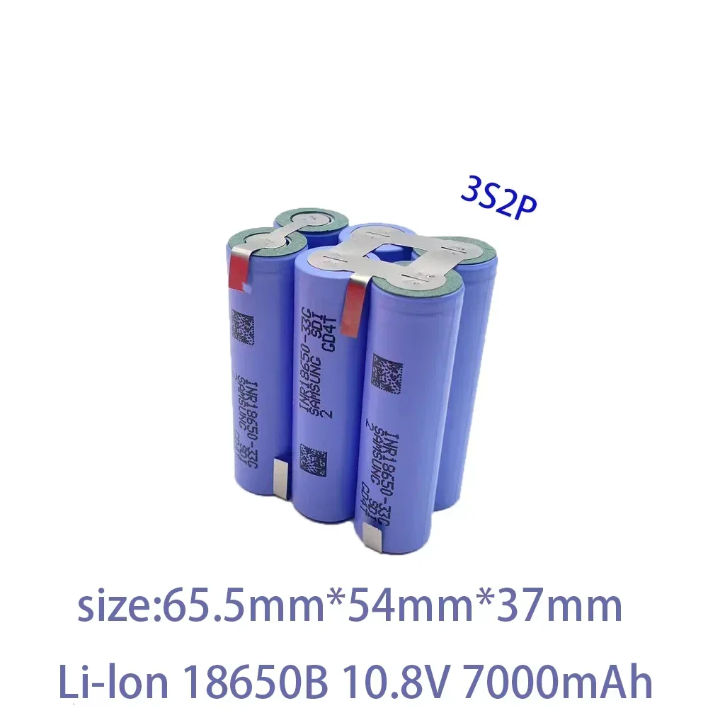 2S1P 2S2P 3S1P 3S2P 4S2P 5S2P 7.2V 10.8V 16.8V 18V 33G Rechargeable Li-ion Battery 18650 3500mAh 18V Screwdriver Battery