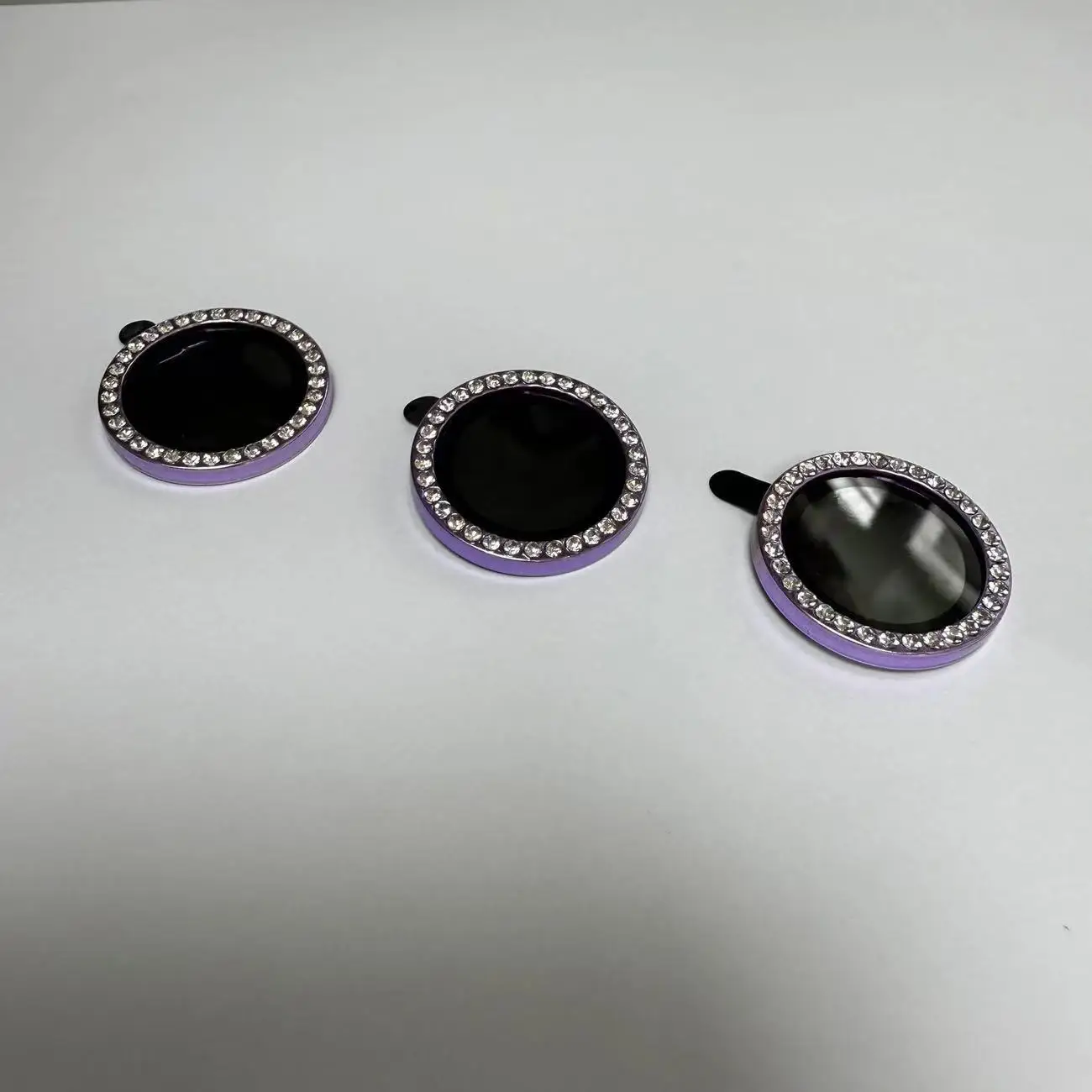 2～3枚入り パープルオレンジ ダイヤモンドカメラレンズ保護フィルム iPhone 16 Pro Max Plus 15 14 17 Pro Max 12 13 Mini用 ガラスプロテクター アクセサリー