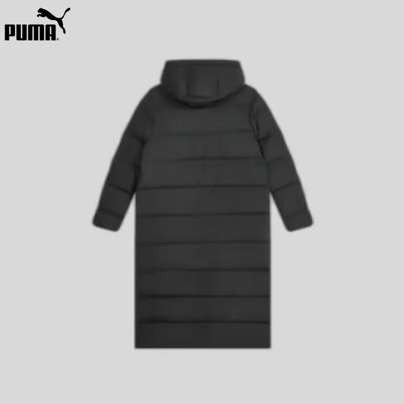 Puma Long Down Jacket Women's Clothing, Winter New Outdoor Warm Windproof Sportswear Hooded Casual Top 692775-01