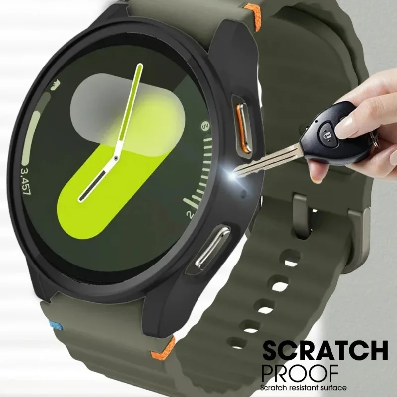 PC Case for Samsung Galaxy Watch 7 40mm 44mm Protection Case Plastic Coverage Protector Bumper No Glass SmartWatch Accessories