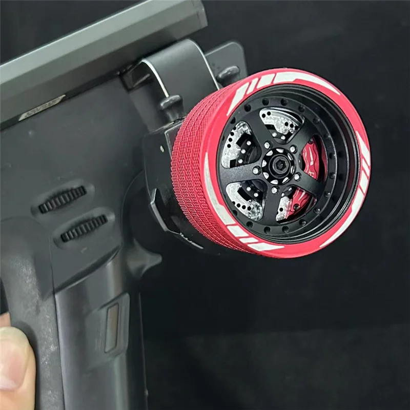 Volante transmisor de Control remoto RC de Metal para Flysky NB4 SANWA MT4 FUTABA 3PV 7PX WFLY X9 (B)